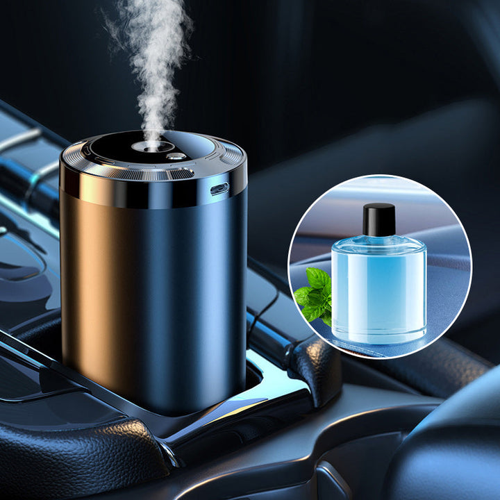 Auto Aroma Diffuser | Intelligenter Autoduftspender mit Sprühstufen, Lichtmodus und automatischer Aktivierung