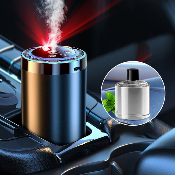 Auto Aroma Diffuser | Intelligenter Autoduftspender mit Sprühstufen, Lichtmodus und automatischer Aktivierung