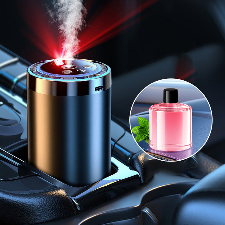 Auto Aroma Diffuser | Intelligenter Autoduftspender mit Sprühstufen, Lichtmodus und automatischer Aktivierung