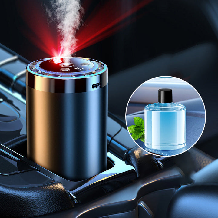 Auto Aroma Diffuser | Intelligenter Autoduftspender mit Sprühstufen, Lichtmodus und automatischer Aktivierung