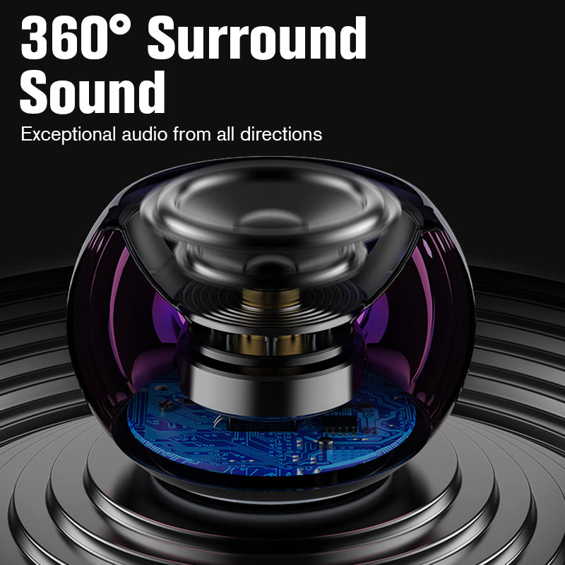 Mini Bluetooth Lautsprecher | Kompakter 360° HiFi-Sound mit Bluetooth 5.0 und bis zu 16 Std. Akkulaufzeit für unterwegs