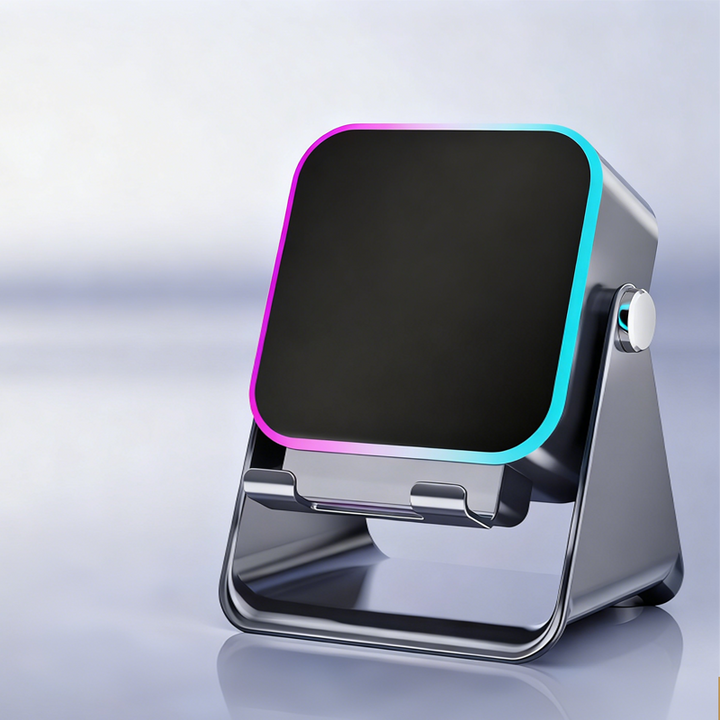 Bluetooth Lautsprecher | 5-in-1 Speaker mit Handyhalterung, Induktionssound, Bluetooth 5.3, Ambient-Licht und 2000-mAh-Akku