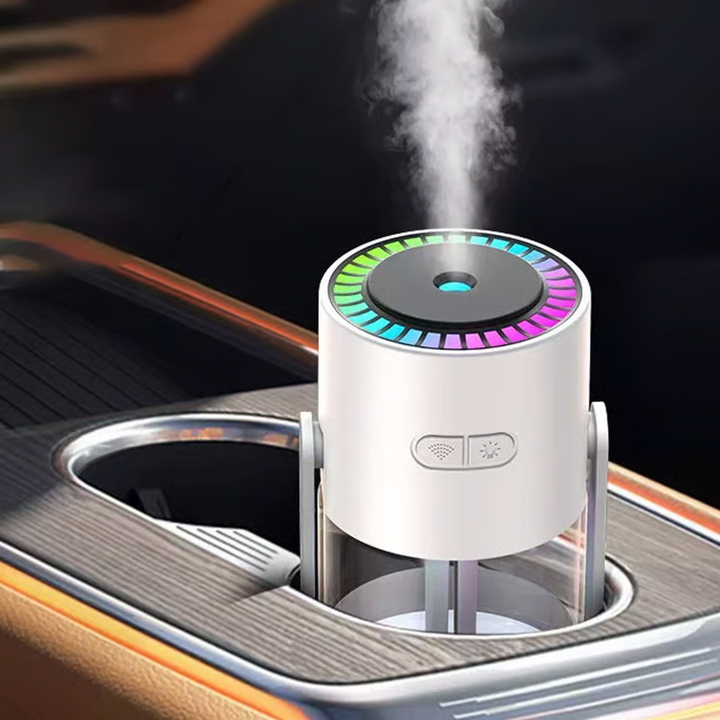 Luftbefeuchter mit Sternenprojektor | 2-in-1-Nachtlicht mit 280-ml-Wassertank, Schwenkkopf und USB-Anschluss