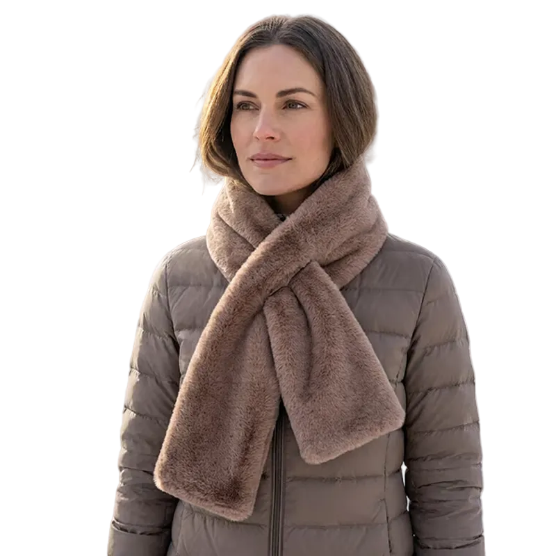 Schal mit versteckter Tasche | Warmer Winterschal mit Reißverschlussfach für Handy, Karten, Bargeld und Schlüssel