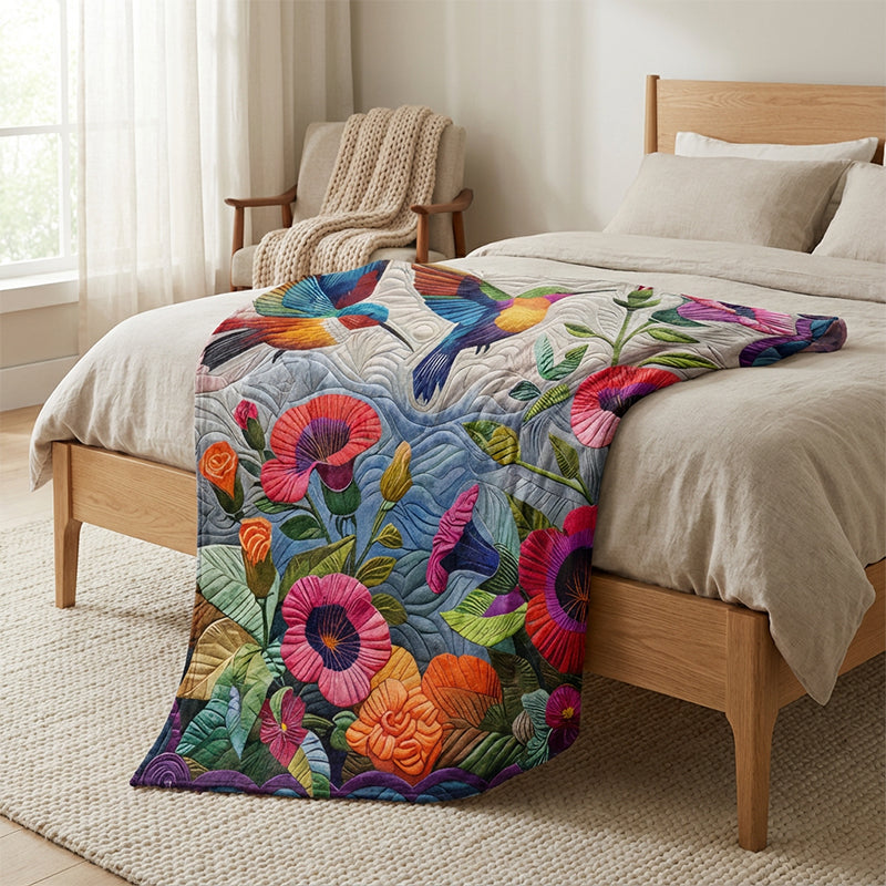 Flanelldecke mit Blumenmuster | Weiche Kuscheldecke für Sofa und Bett, pflegeleicht und maschinenwaschbar