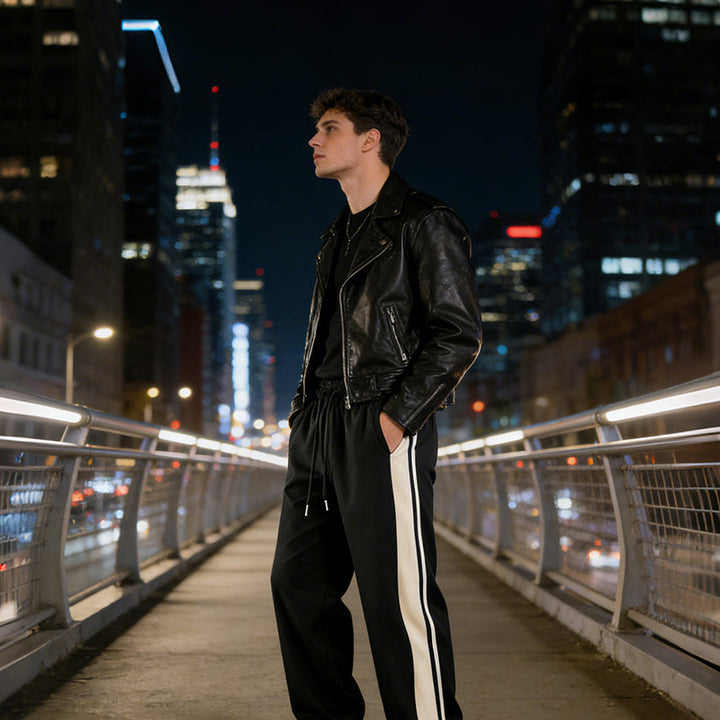 Herren Trainingshose Loose Fit | Jogginghose mit elastischem Bund, Kordelzug und weicher, atmungsaktiver Stoffqualität