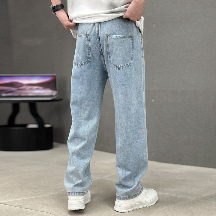 Herren Straight Leg Hose | Locker geschnittene Freizeithose mit klassischen Taschen