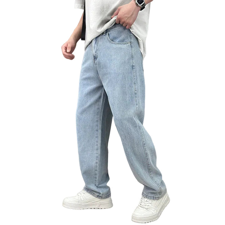 Herren Straight Leg Hose | Locker geschnittene Freizeithose mit klassischen Taschen