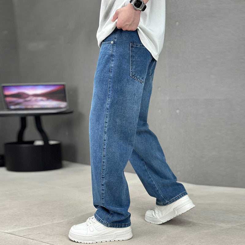 Herren Straight Leg Hose | Locker geschnittene Freizeithose mit klassischen Taschen