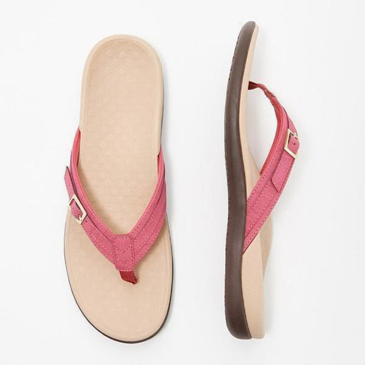 Orthopädische Damen Sommersandalen mit Fußgewölbeunterstützung | Rutschfest &amp; dämpfend | Bei Fersenschmerz, EU 35–42, Farbenwahl