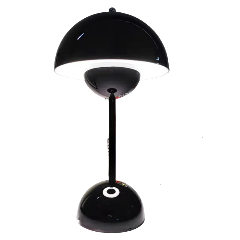 Wireless retro table lamp with battery | Warm white LED, 3-level dimmable | Touch control, USB charging, up to 10 hrs, 25×13 cm