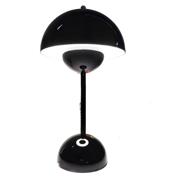 Wireless retro table lamp with battery | Warm white LED, 3-level dimmable | Touch control, USB charging, up to 10 hrs, 25×13 cm