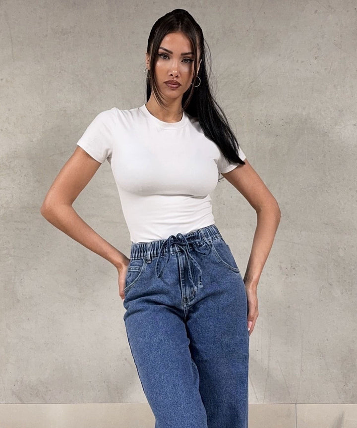 Balloon Jeans Damen | Stretch-Jeans mit lockerer Passform für lässige Outfits