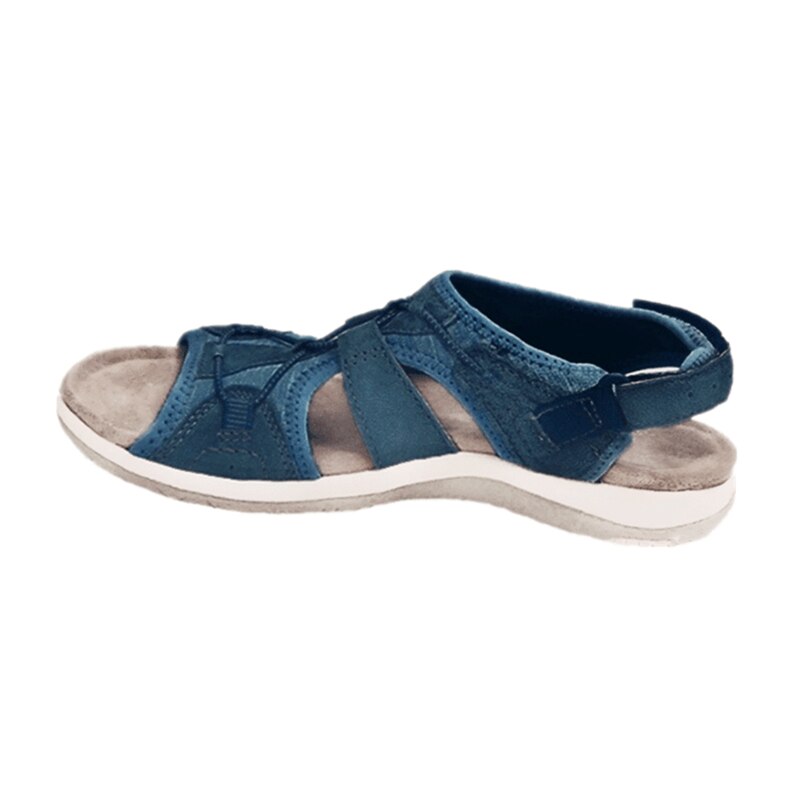 Orthopedic women’s wedge sandals with 3-arch support | Memory nano foam footbed &amp; 3 adjustable straps | Non-slip rubber sole