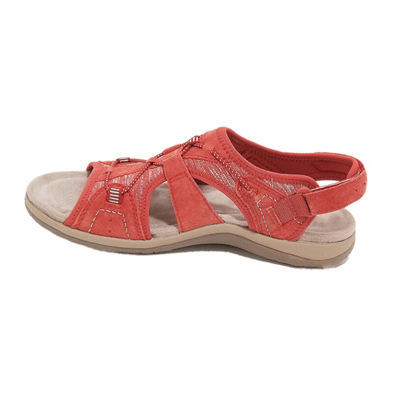 Orthopedic women’s wedge sandals with 3-arch support | Memory nano foam footbed &amp; 3 adjustable straps | Non-slip rubber sole
