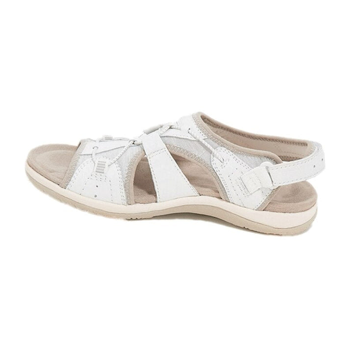 Orthopedic women’s wedge sandals with 3-arch support | Memory nano foam footbed &amp; 3 adjustable straps | Non-slip rubber sole