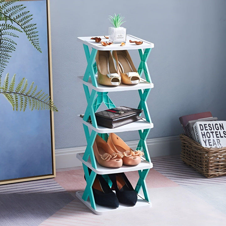 Faltbares Schuhregal mit 3–7 Ebenen | Platzsparender Schuh-Organizer | Multifunktionale Aufbewahrung für Flur &amp; Schlafzimmer