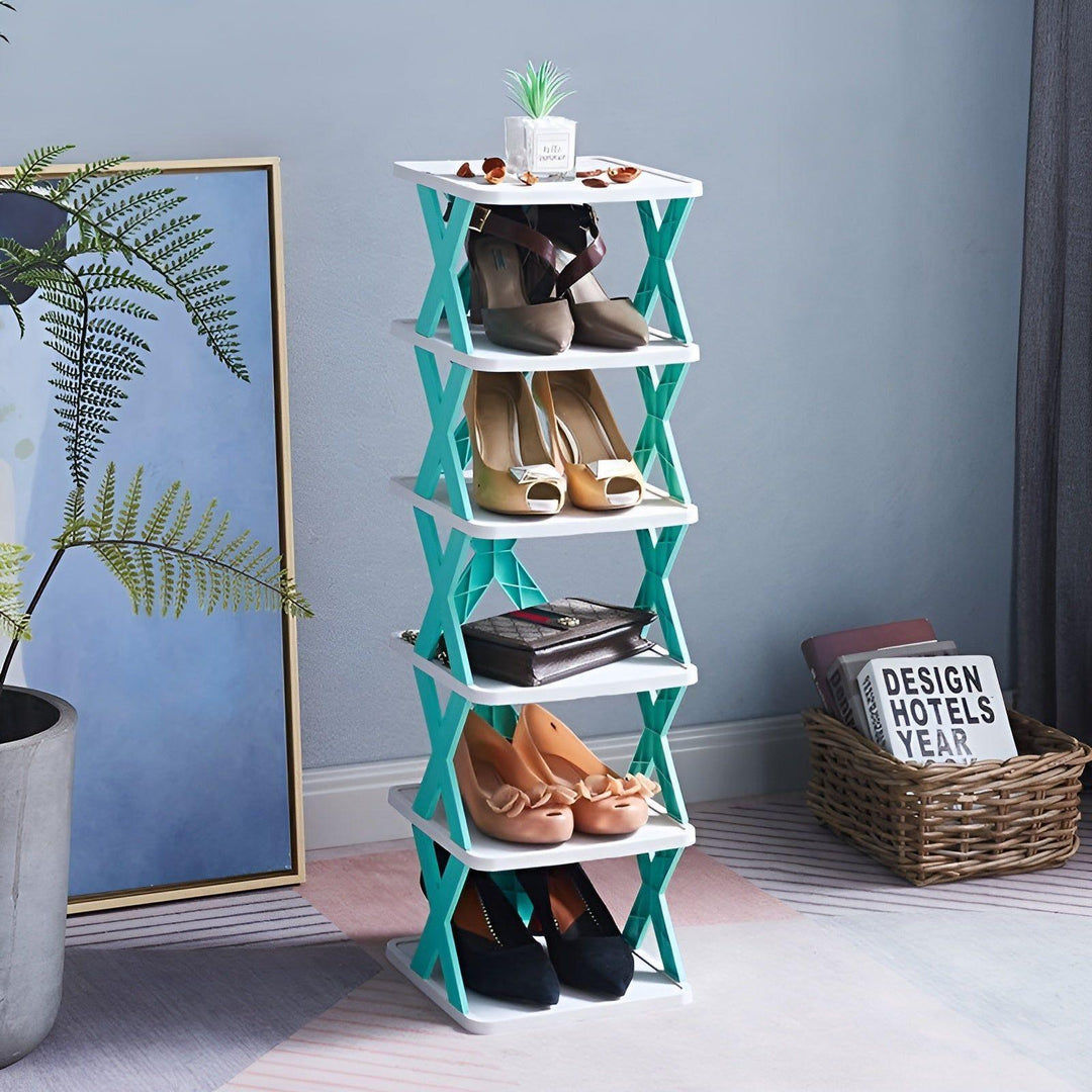 Faltbares Schuhregal mit 3–7 Ebenen | Platzsparender Schuh-Organizer | Multifunktionale Aufbewahrung für Flur &amp; Schlafzimmer
