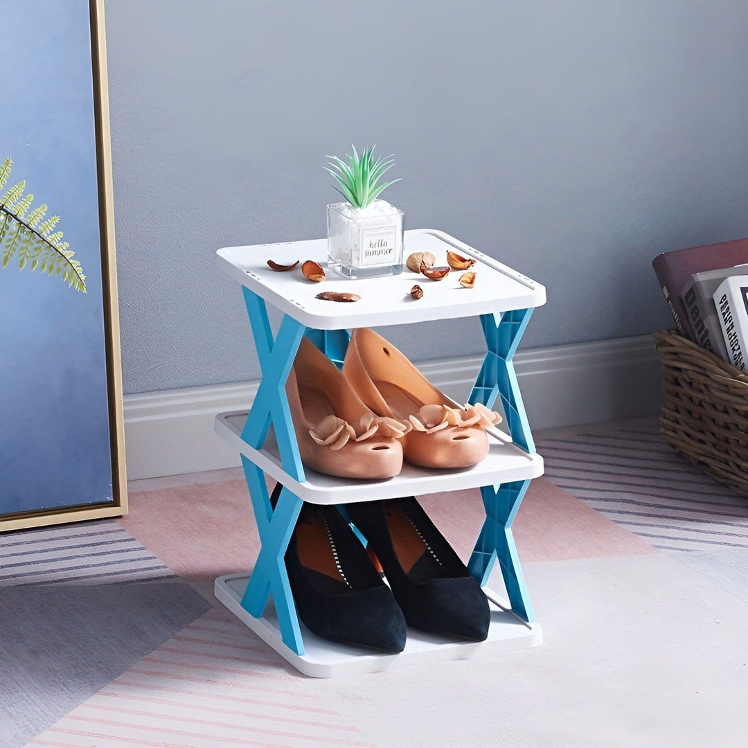 Faltbares Schuhregal mit 3–7 Ebenen | Platzsparender Schuh-Organizer | Multifunktionale Aufbewahrung für Flur &amp; Schlafzimmer