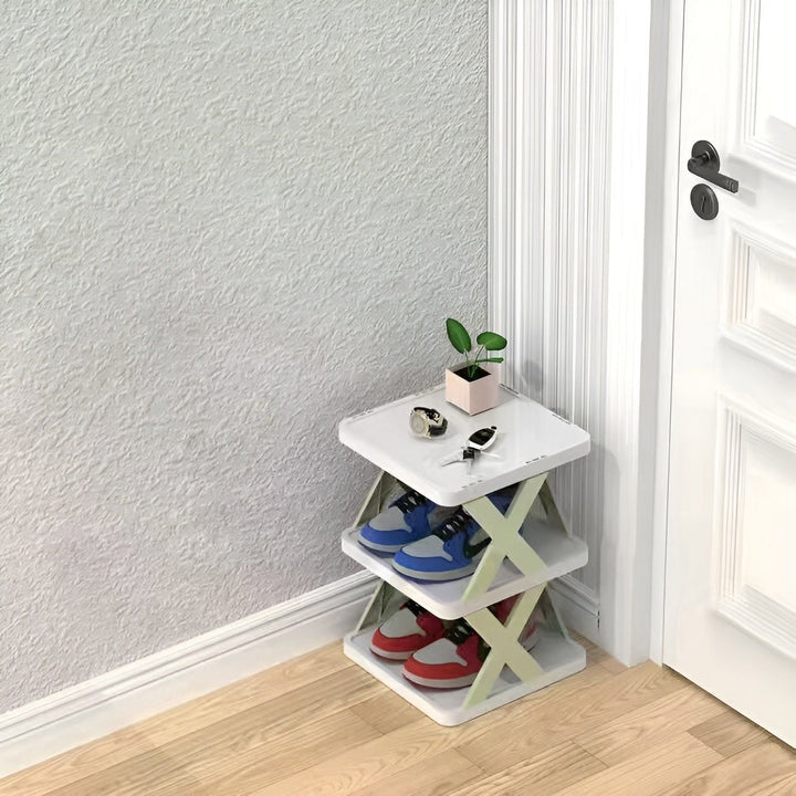 Faltbares Schuhregal mit 3–7 Ebenen | Platzsparender Schuh-Organizer | Multifunktionale Aufbewahrung für Flur &amp; Schlafzimmer