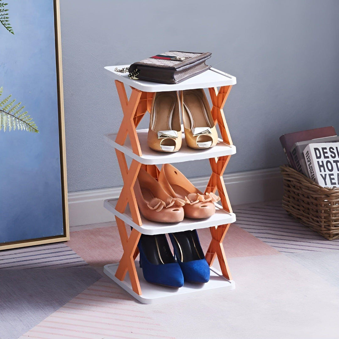 Faltbares Schuhregal mit 3–7 Ebenen | Platzsparender Schuh-Organizer | Multifunktionale Aufbewahrung für Flur &amp; Schlafzimmer