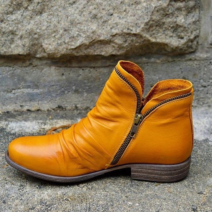 Elegante Damen-Stiefeletten mit Reißverschluss | Bequemer Sitz für Alltag &amp; Büro | Schlichtes Design, leicht anzuziehen | Größen 35–43