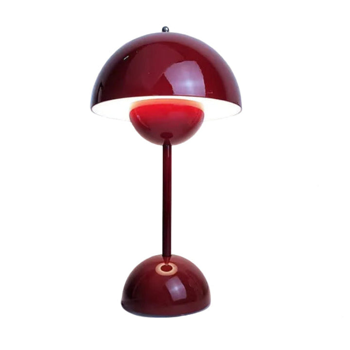 Wireless retro table lamp with battery | Warm white LED, 3-level dimmable | Touch control, USB charging, up to 10 hrs, 25×13 cm