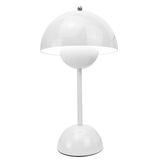 Wireless retro table lamp with battery | Warm white LED, 3-level dimmable | Touch control, USB charging, up to 10 hrs, 25×13 cm
