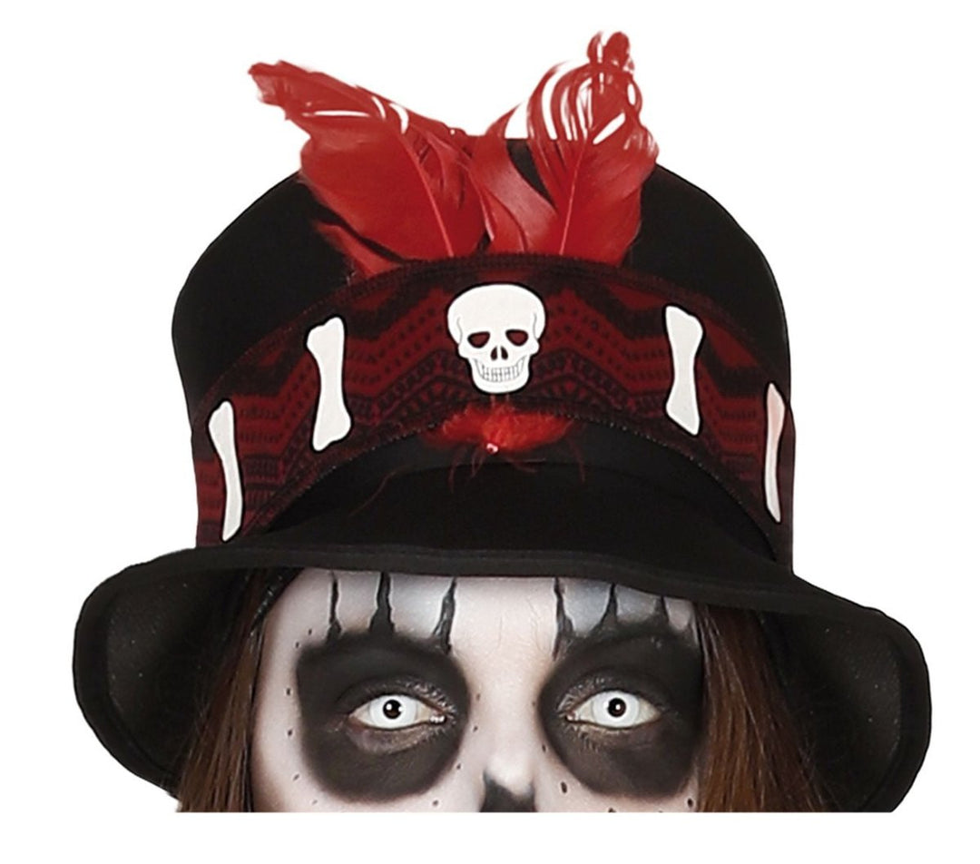 Voodoo Kostüm Damen | Halloween-Kostüm mit Jacke, Hemd, Korsett und Hose für Halloween- und Mottopartys