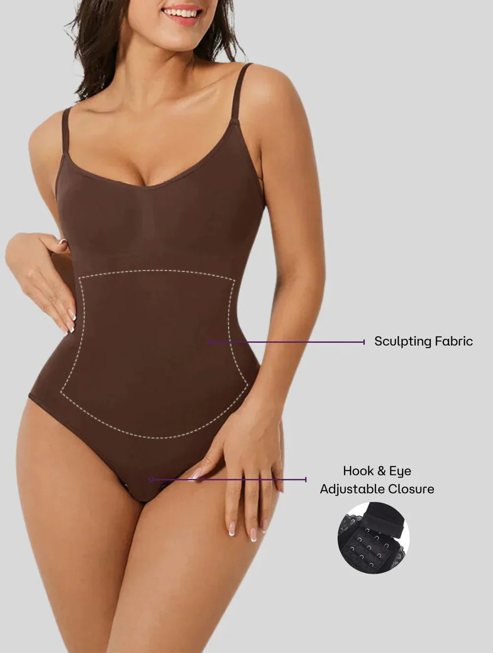 Women’s Shapewear Bodysuit with Tummy Control | Seamless &amp; Breathable | Four-Way Stretch, Invisible Under Clothing